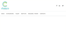 Tablet Screenshot of chresco.com